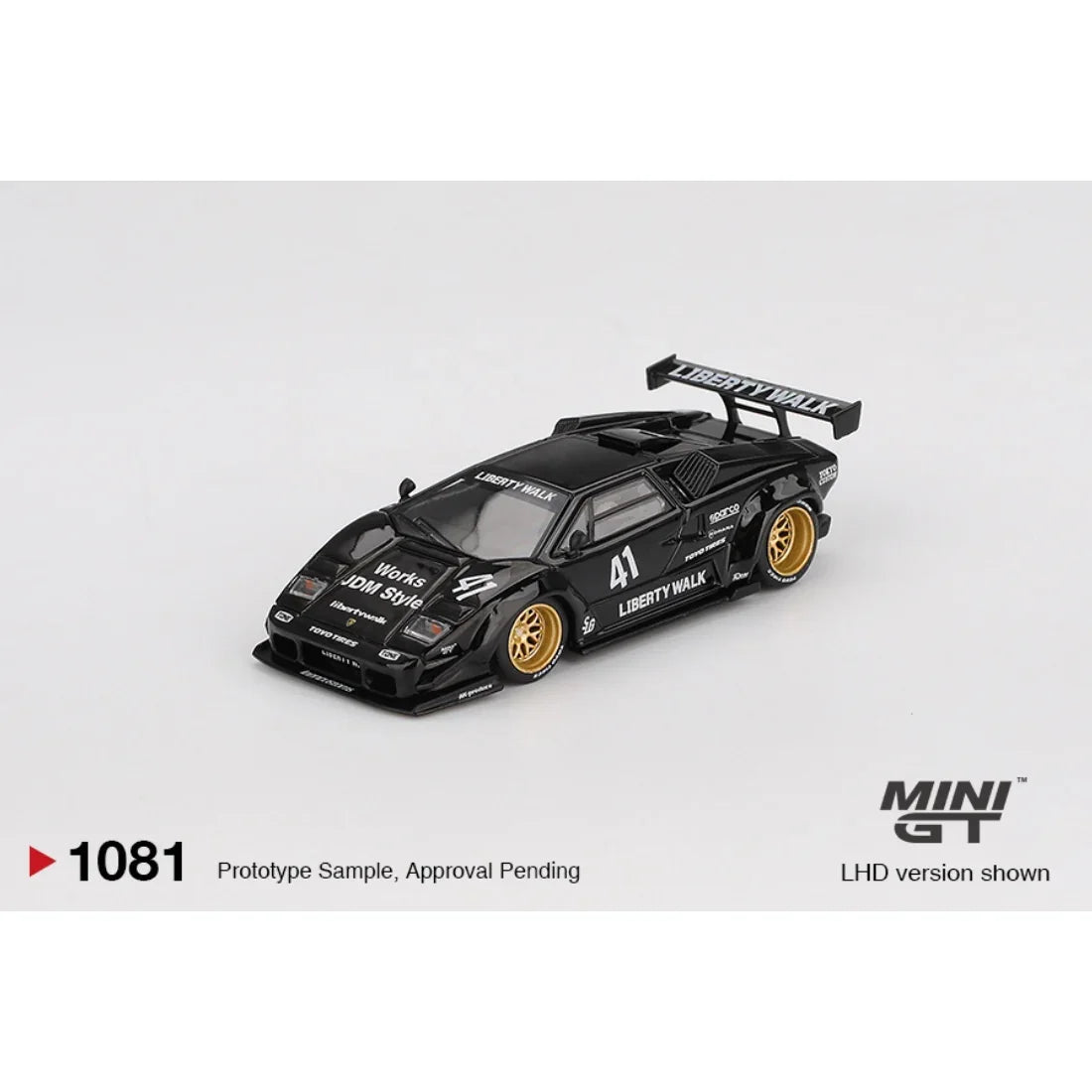 Lamborghini Countach LB-WORKS, 1:64 Scale (Black) — image 2