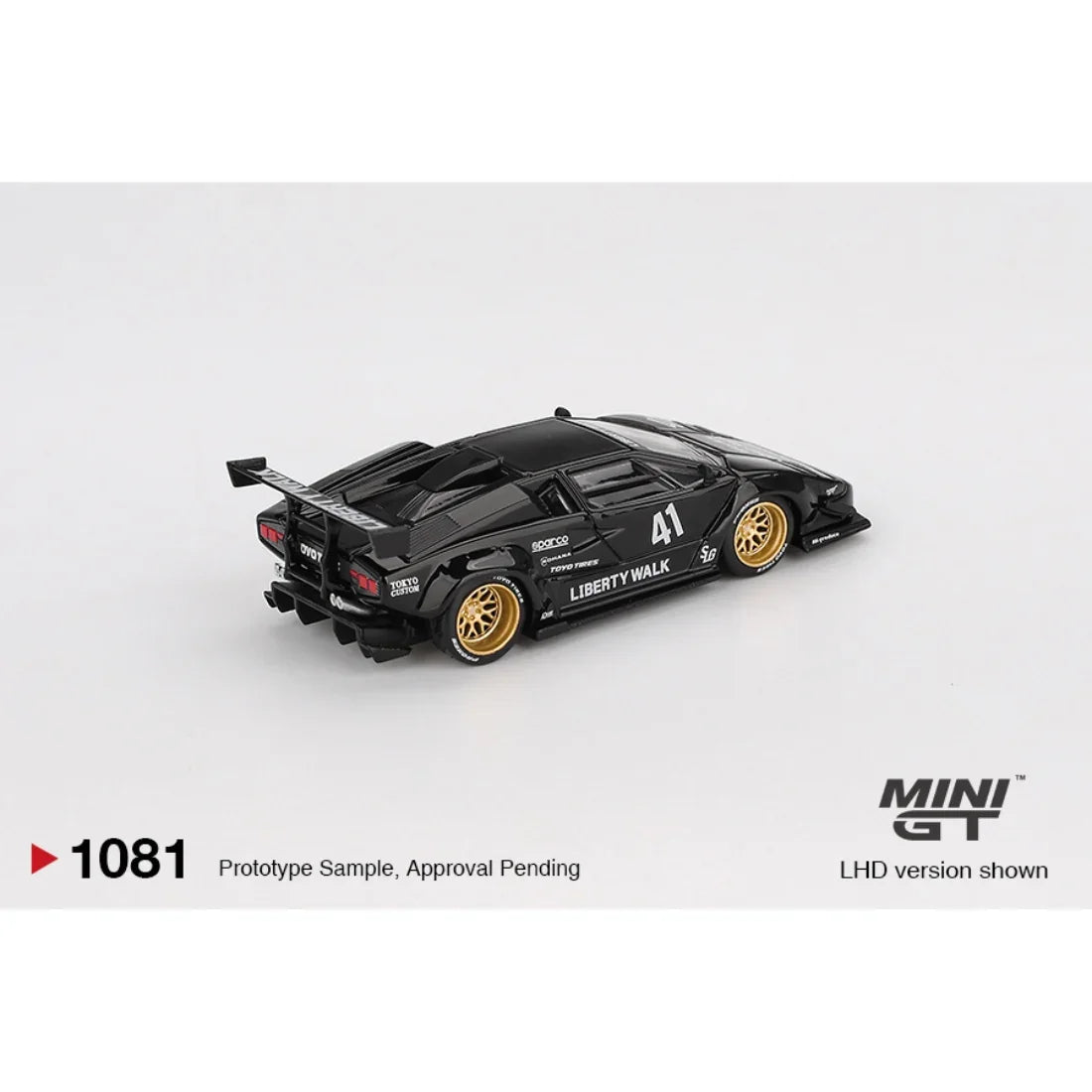 Lamborghini Countach LB-WORKS, 1:64 Scale (Black) — image 4