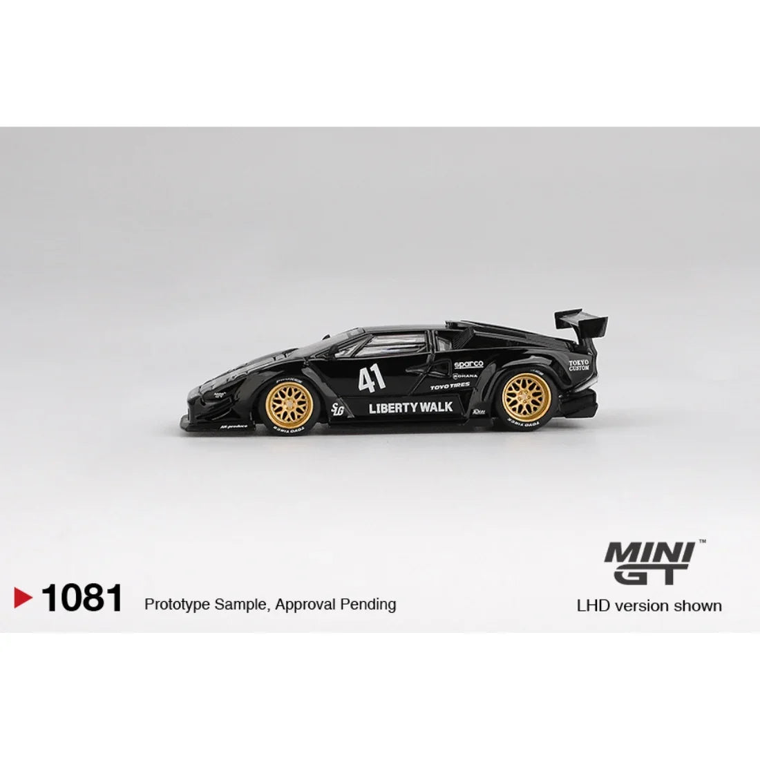 Lamborghini Countach LB-WORKS, 1:64 Scale (Black) — image 3