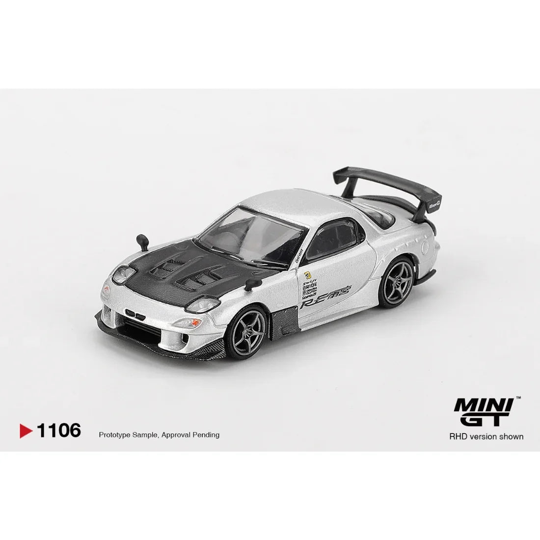 Mazda RX-7 RE-Amemiya , 1:64 Scale (Silver Metallic) — image 1