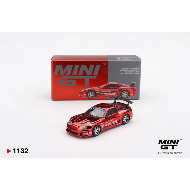 Toyota Supra (A80) Top Secret GT-300 Top Secret , 1:64 Scale (Red Chrome) — image 1