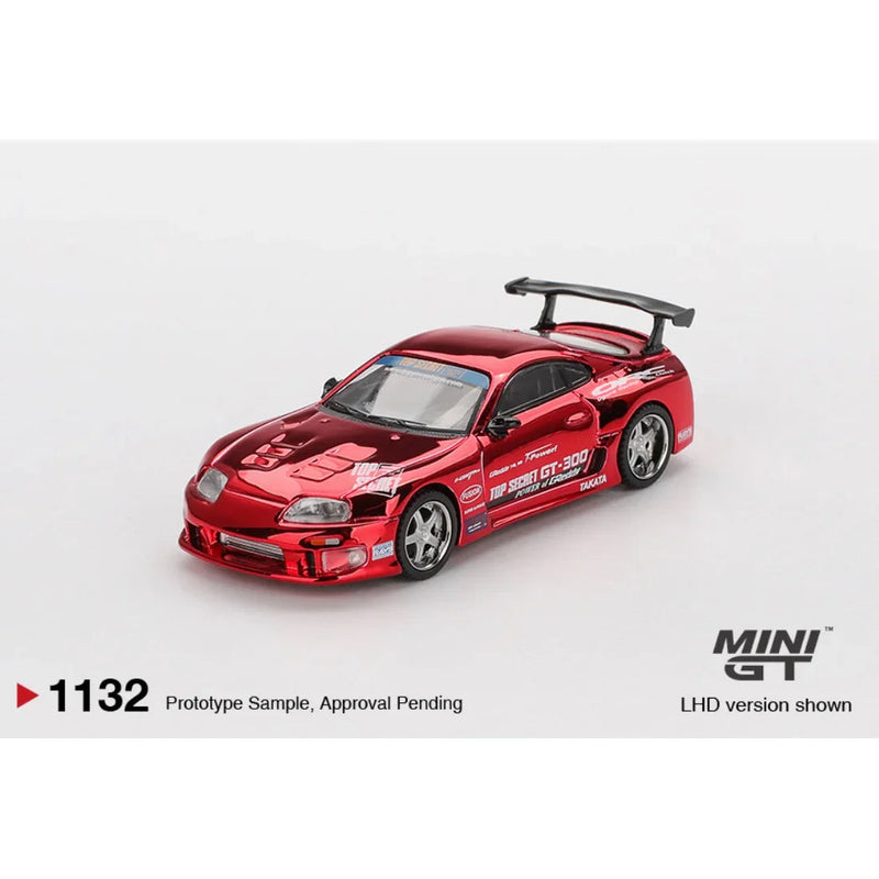 Toyota Supra (A80) Top Secret GT-300 Top Secret , 1:64 Scale (Red Chrome) — image 2