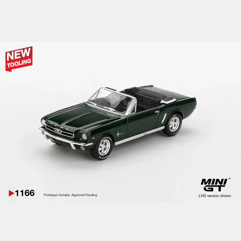 Ford Mustang Convertible 1964, 1:64 Scale (Highland Green) — image 1