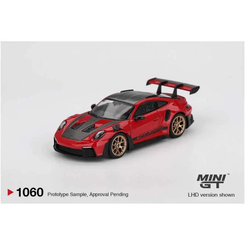 Porsche diecast 911 (992) GT3 RS, 1:64 Scale (Guards Red) — image 1
