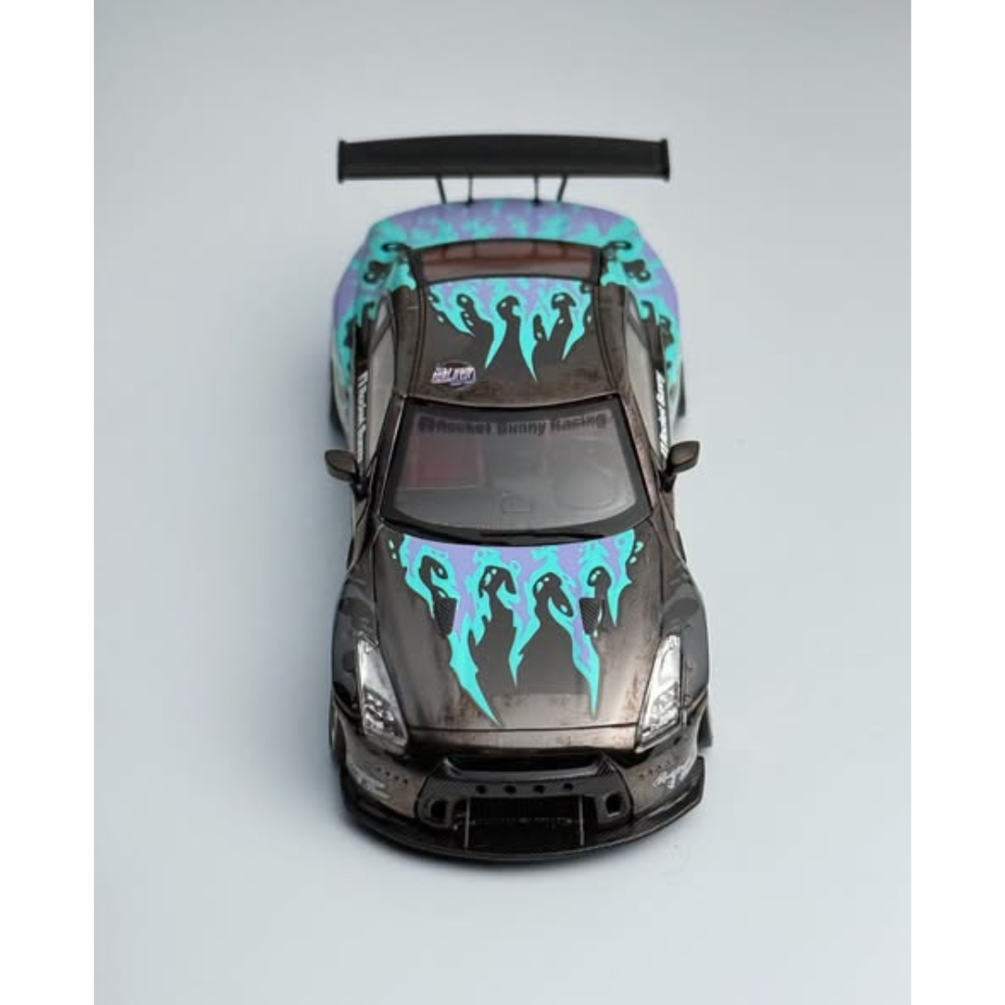 *MHDE 2026* Pandem Nissan GTR (R35) V1 Blue Flames (Limited to 500pcs), 1:64 Scale — image 2