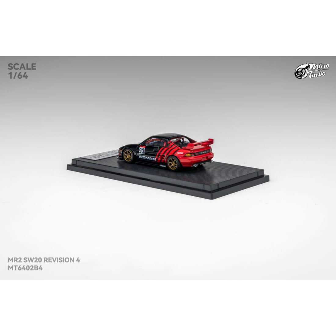 *PRE-ORDER* MR2 SW20 Retractable-Headlights Advan Livery, 1:64 Scale — image 4