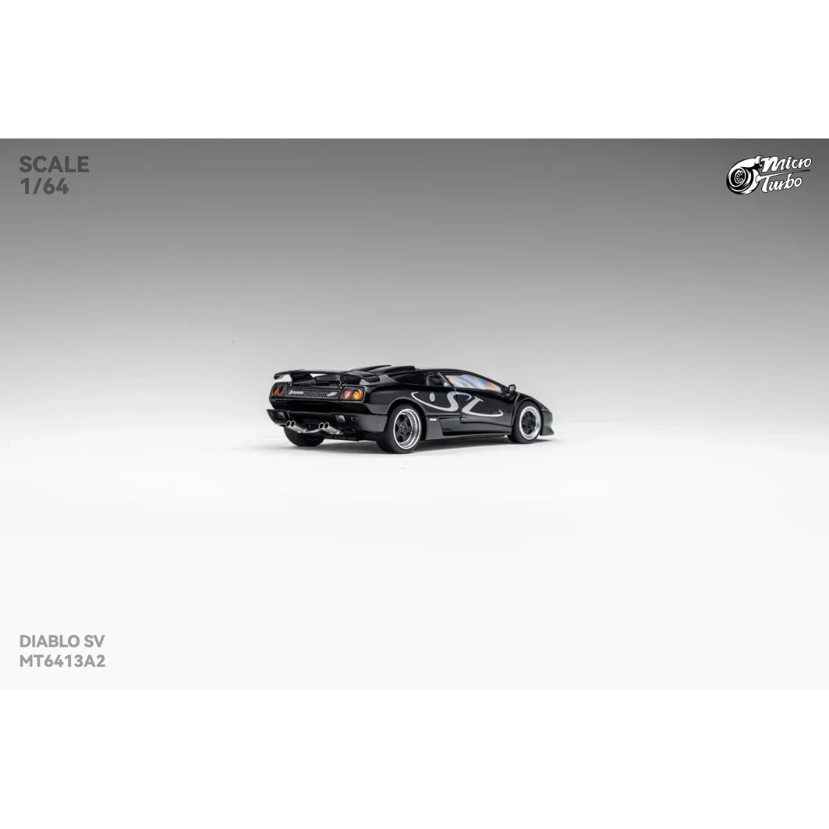 *PRE-ORDER* Custom Lamborghini Diablo SV, 1:64 Scale (Metallic Black) — image 5