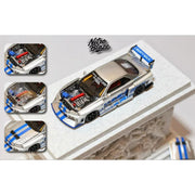 *PRE-ORDER* Skyline ER34, LB-Super Silhourte Wide Body (Removable Hood & 1 Transparent Hood Included) Silver Swirl, 1:64 Scale — image 1