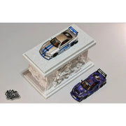 *PRE-ORDER* Skyline ER34, LB-Super Silhourte Wide Body (Removable Hood & 1 Transparent Hood Included) Silver Swirl, 1:64 Scale — image 3