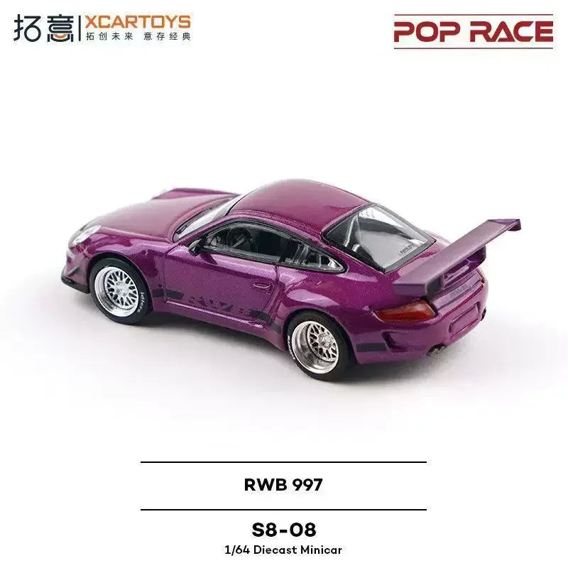 Porsche diecast RWB 997, 1:64 Scale (Purple) — image 2