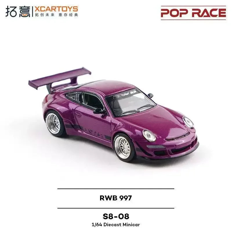 Porsche diecast RWB 997, 1:64 Scale (Purple) — image 1