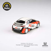Honda Civic Type R FN2 Race Livery 2007, 1:64 Scale (White) — image 4
