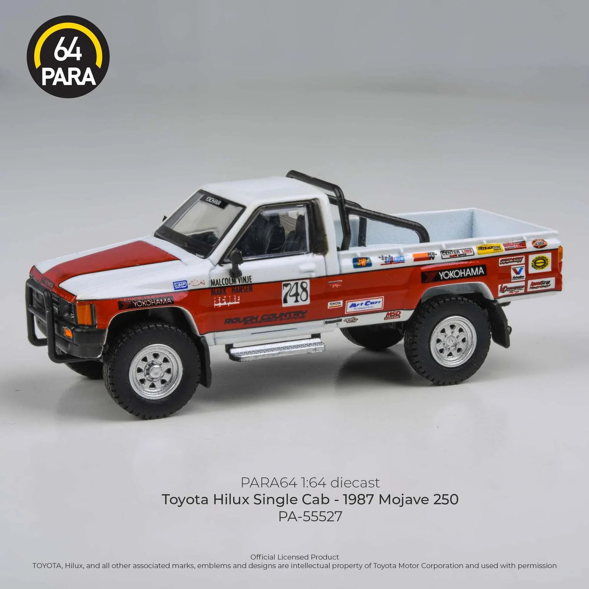 Toyota Hilux Single Cab Mojave 250 1987, 1:64 Scale (Multicolor) — image 1
