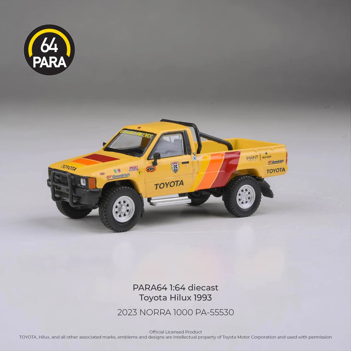 *PRE-ORDER* Toyota Hilux 2023 NORRA 1000, 1:64 Scale — image 1