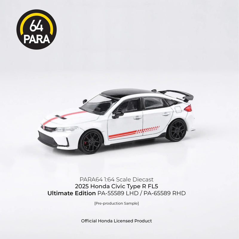 Honda Civic Type R FL5 Ultimate Edition 2025, 1:64 Scale (White) — image 1