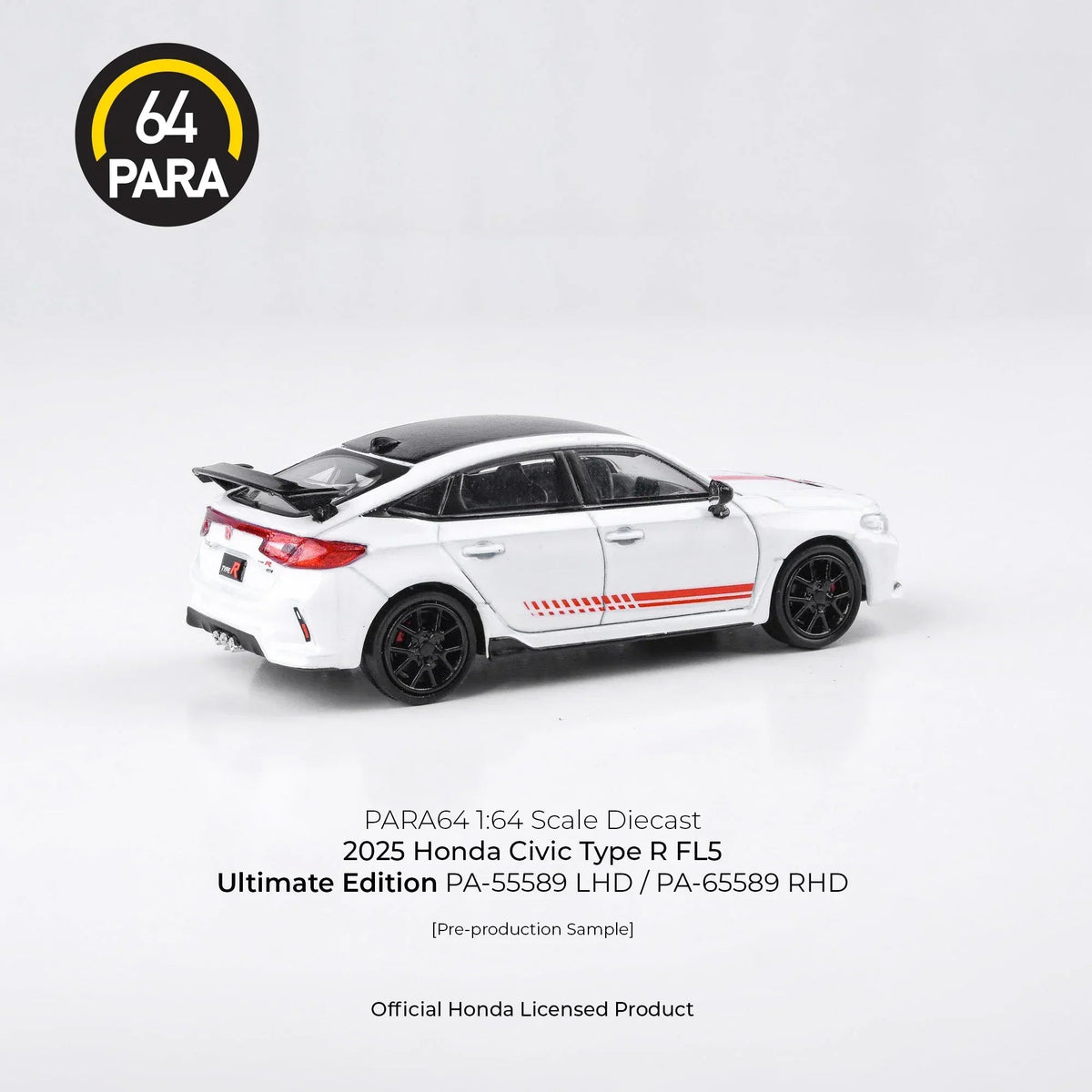 Honda Civic Type R FL5 Ultimate Edition 2025, 1:64 Scale (White) — image 3