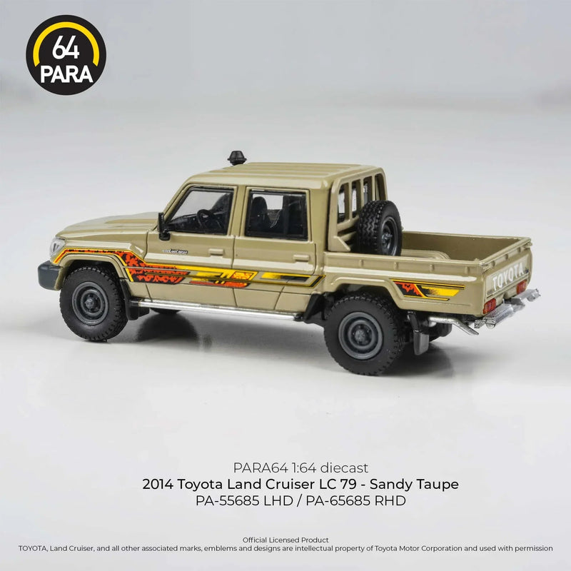 Toyota Land Cruiser 79 LHD 2014, 1:64 Scale (Beige) — image 2