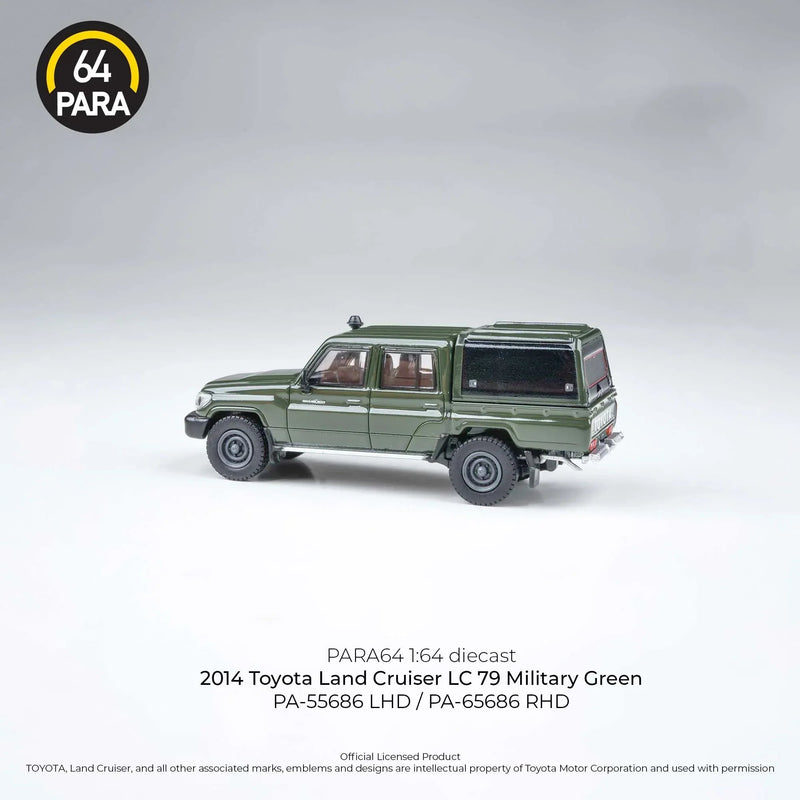 Toyota Land Cruiser LC79 2014, 1:64 Scale (Green) — image 2