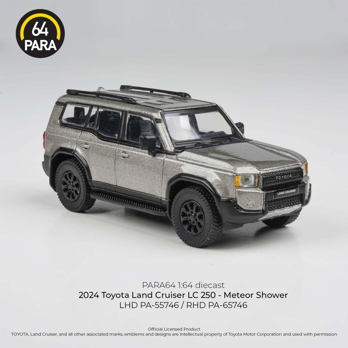 Toyota Land Cruiser 250 Meteor Shower LHD 2024, 1:64 Scale (Grey) — image 4