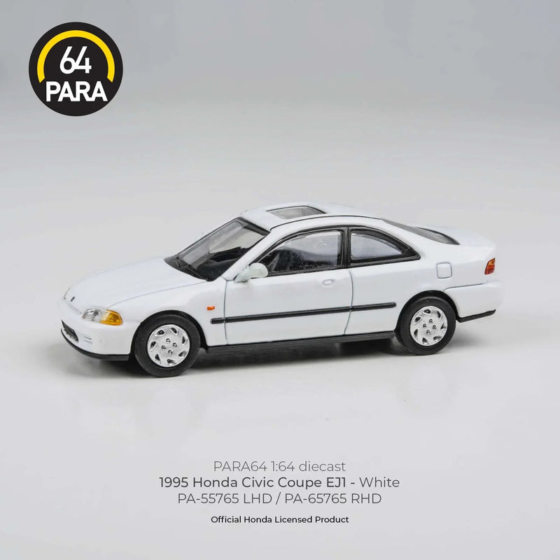 Honda Civic Coupe EJ1 LHD 1995, 1:64 Scale (White) — image 1