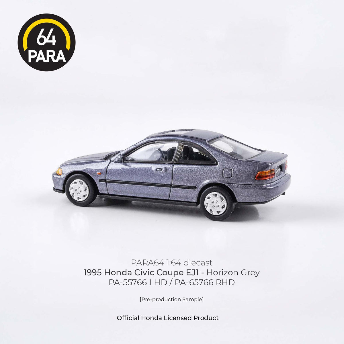 Honda Civic Coupe EJ1 1995, 1:64 Scale (Grey) — image 2