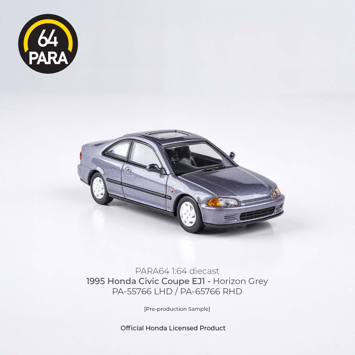 Honda Civic Coupe EJ1 1995, 1:64 Scale (Grey) — image 4