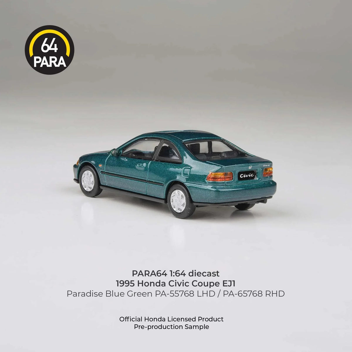 Honda Civic Coupe EJ1 Paradise 1995, 1:64 Scale (Blue Green) — image 2