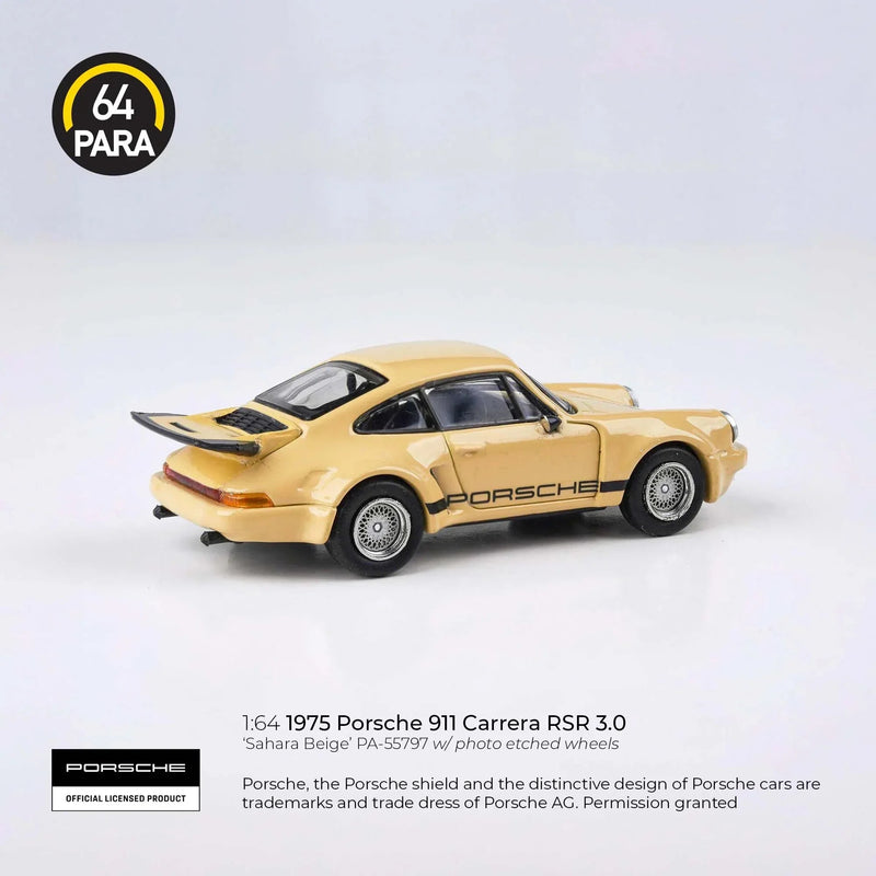 Porsche diecast 911 Carrera RSR 3.0 1975, 1:64 Scale (Beige) — image 2