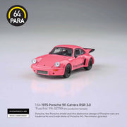 Porsche diecast 911 Carrera 3.0 RSR, 1:64 Scale (Pink) — image 2