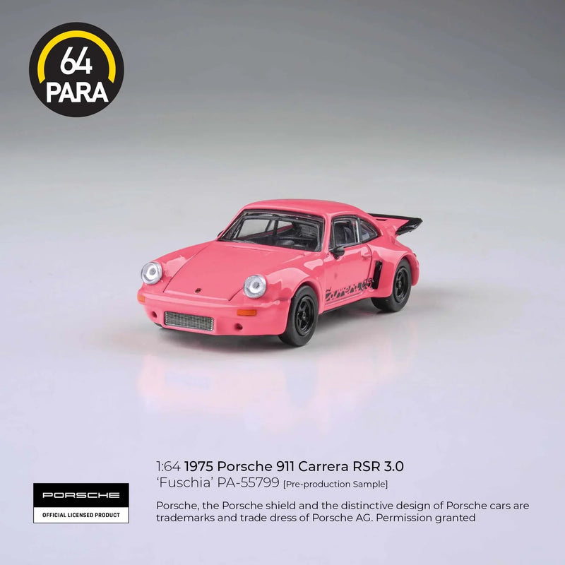Porsche diecast 911 Carrera 3.0 RSR, 1:64 Scale (Pink) — image 2
