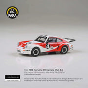 Porsche diecast 911 Carrera RSR 3.0 Equador - Fernando Madera 1976, 1:64 Scale (White & Red) — image 1
