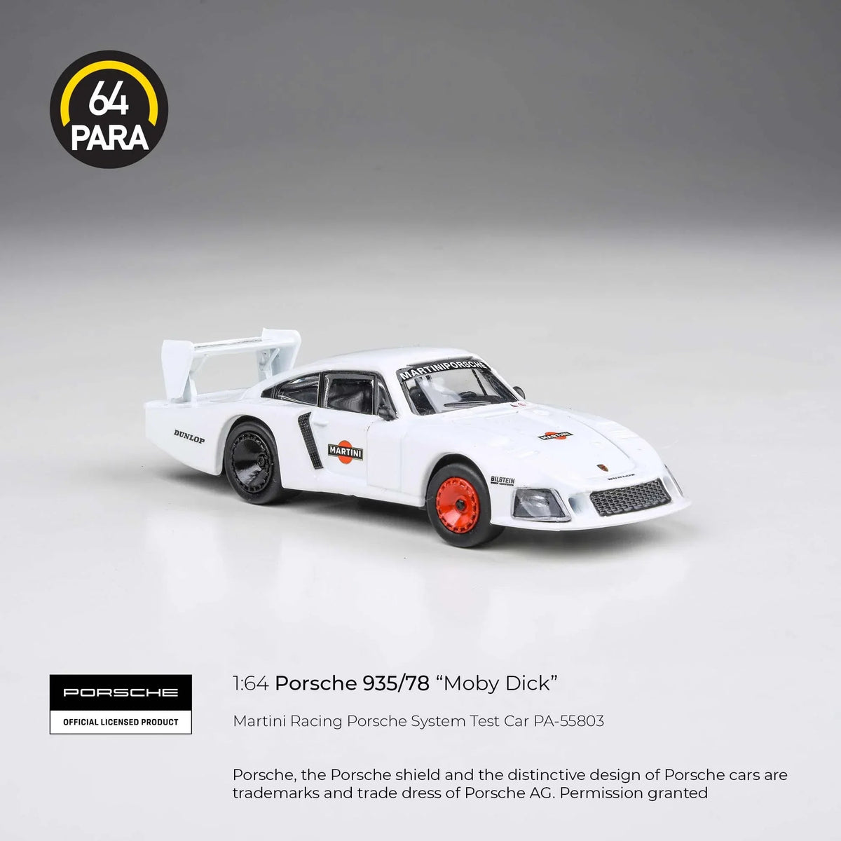 Porsche diecast 935/78 "Moby Dick", 1:64 Scale (White) — image 4