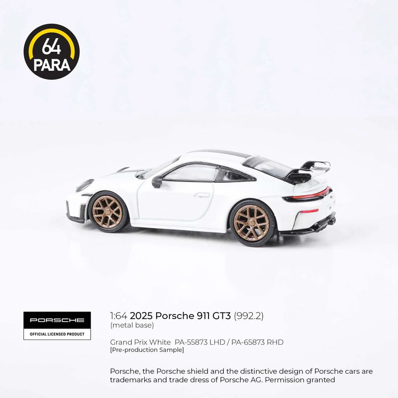 Porsche diecast 911 GT3 (992.2) 2025, 1:64 Scale (White) — image 2