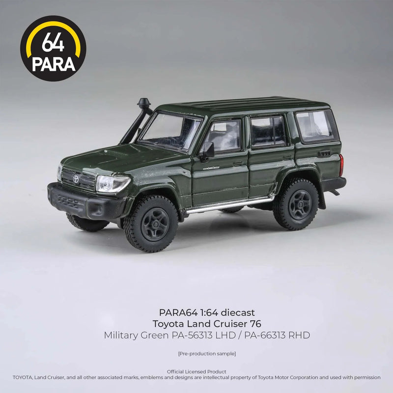 Toyota Land Cruiser 76 2014, 1:64 Scale (Military Green) — image 1