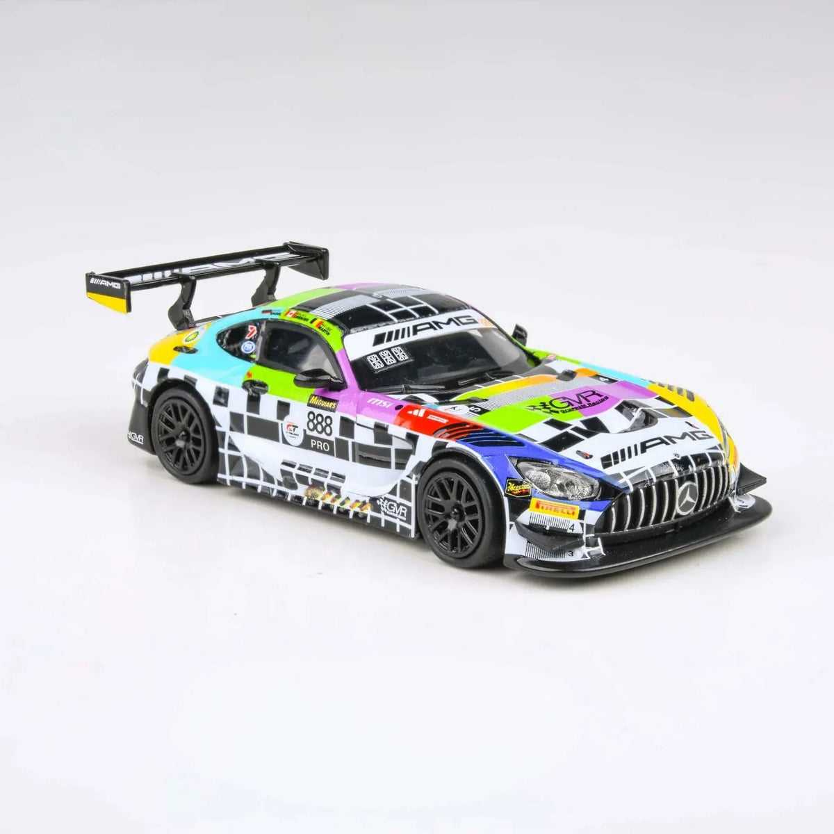 Mercedes AMG GT3 diecast 2025 Bathurst 12H GruppeM #888, 1:64 Scale (Multi Color) — image 2