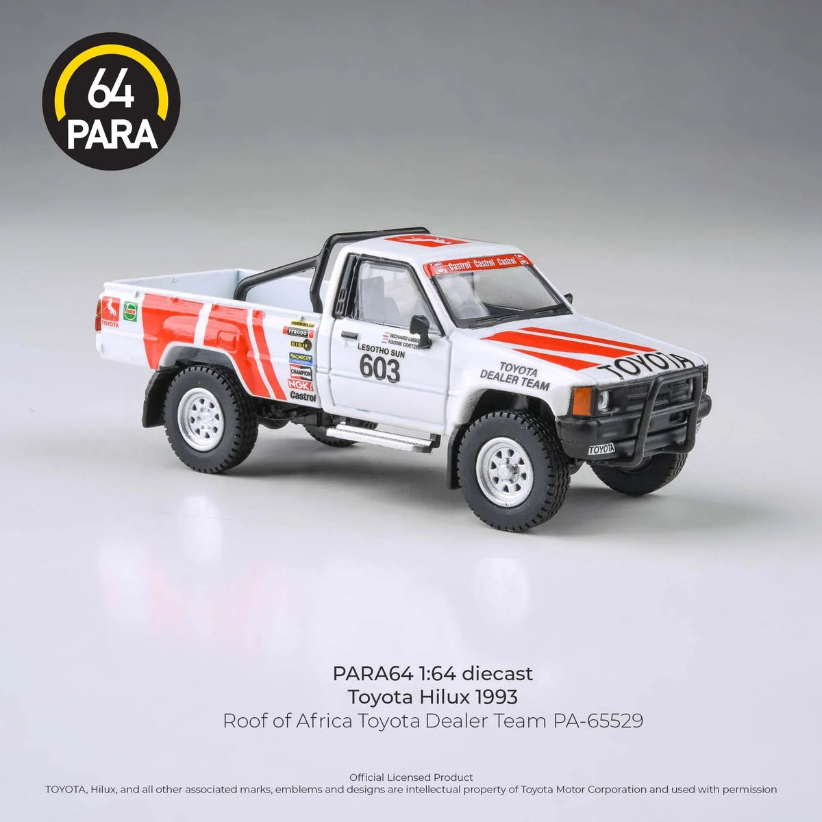 Toyota Hilux 1993 Roof Of Africa Toyota Dealer Team 1995, 1:64 Scale — image 4