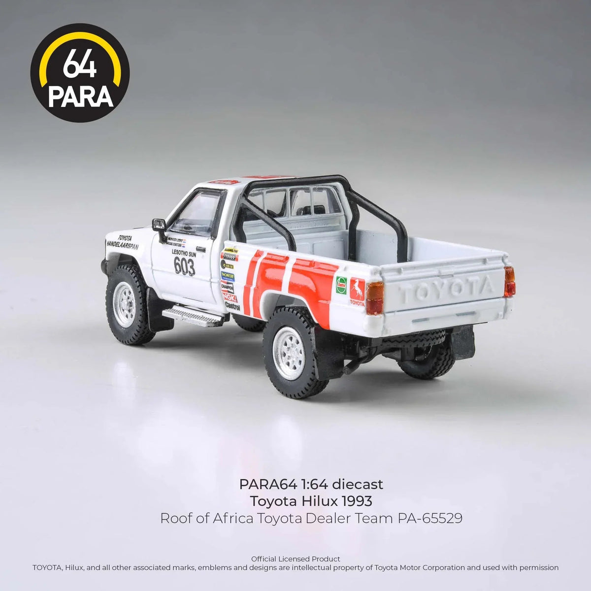 Toyota Hilux 1993 Roof Of Africa Toyota Dealer Team 1995, 1:64 Scale — image 3
