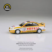 Honda Civic EM1 Oyatsu Racing 1999, 1:64 Scale (Yellow) — image 2