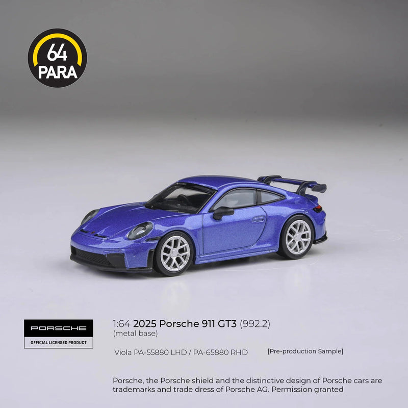 *PRE-ORDER* Porsche diecast 911 GT3 (992.2) Viola 2025, 1:64 Scale — image 1