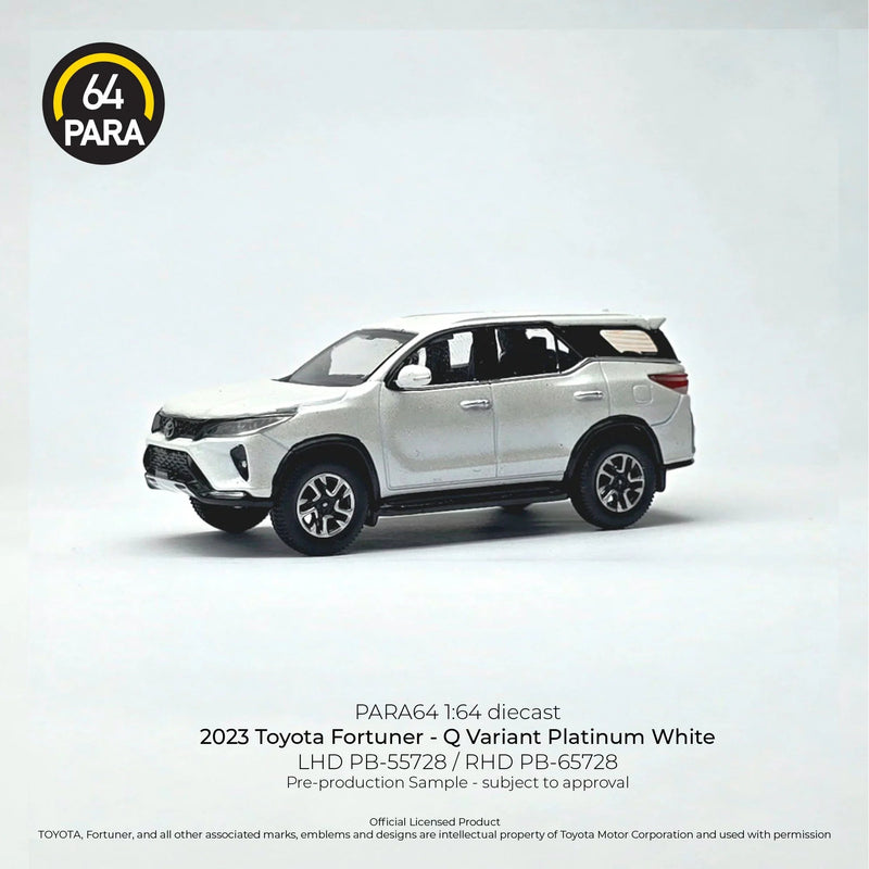 *PRE-ORDER* Diecast Toyota Fortuner - Q Variant Platinum 2023 (White) — image 1