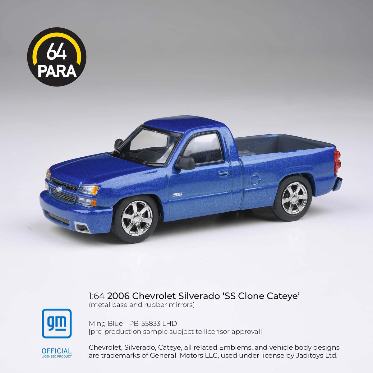 Chevrolet Silverado 'SS Clone Cateye' 2006 , 1:64 Scale (Blue) — image 1