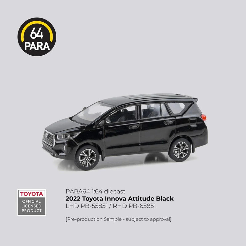 Toyota Innova 2022, 1:64 Scale (Attitude Black) — image 1