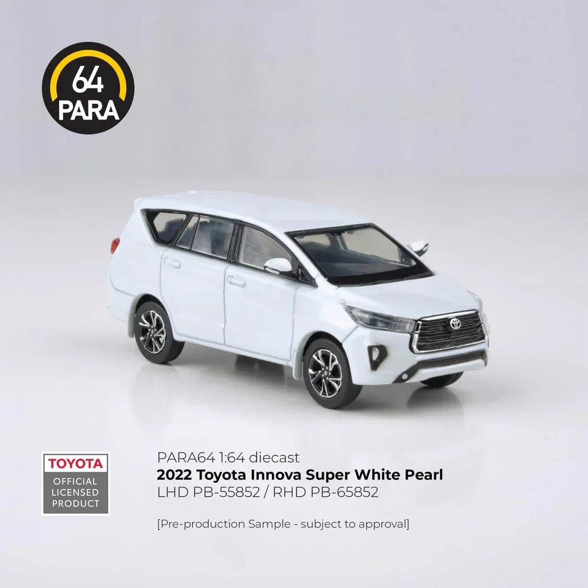 Toyota Innova 2022, 1:64 Scale (Super White Pearl) — image 3