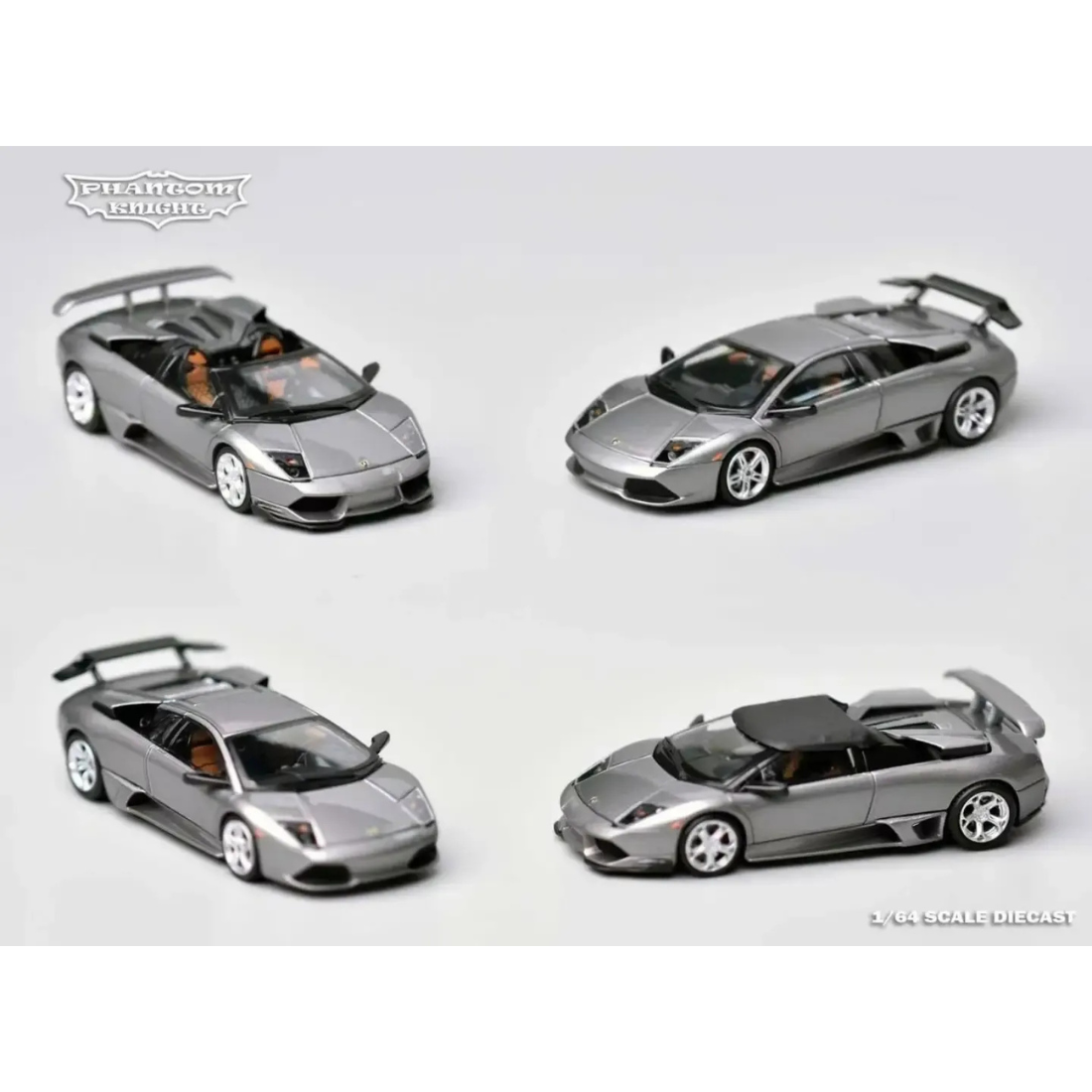 *PRE-ORDER* Murcielago LP640 Gun Metal Grey Roadster (Limited to 999pcs), 1:64 Scale — image 4