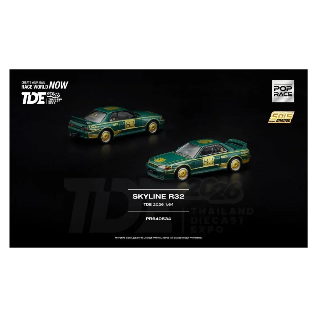 *TDE 2026* Nissan Skyline GT-R R32, 1:64 Scale — image 2
