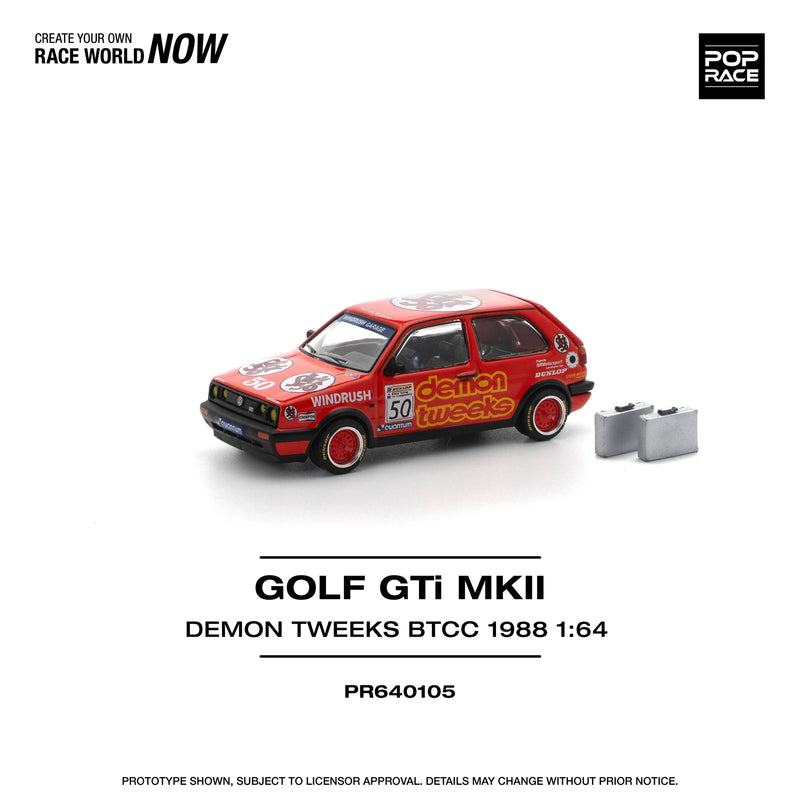 Golf Gti MKII Demon Tweek Btcc 1988, 1:64 Scale (Red) — image 1