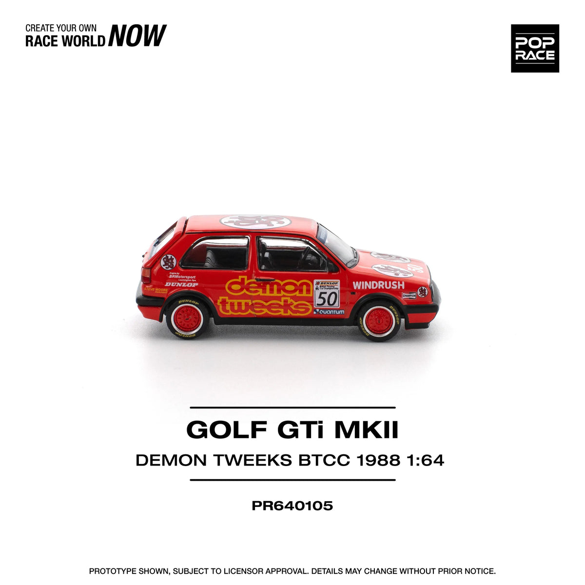Golf Gti MKII Demon Tweek Btcc 1988, 1:64 Scale (Red) — image 4