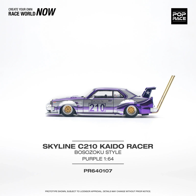 Skyline C210 Kaido Racer Bosozoku Style, 1:64 Scale — image 2