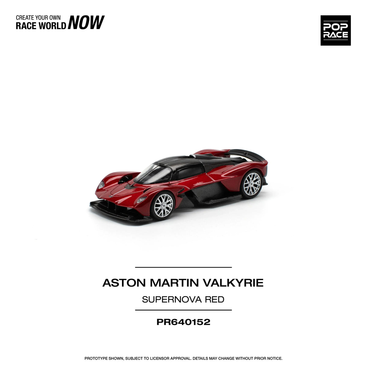 Aston Martin Valkyrie Supernova, 1:64 Scale (Red) — image 1