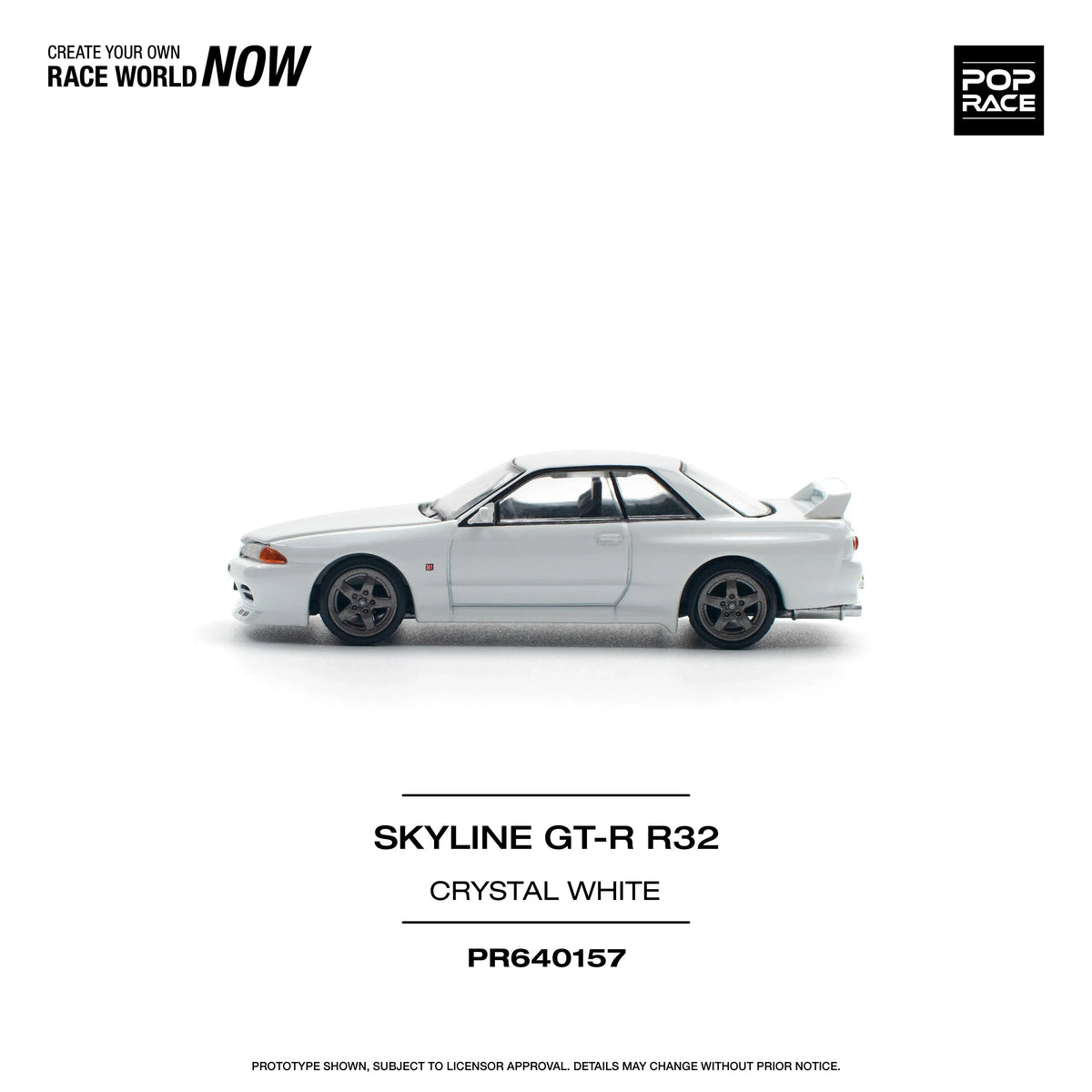 Skyline GT-R R32, 1:64 Scale (White) — image 2